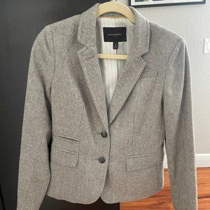 Banana Republic Factory Herringbone Blazer, Size 4P